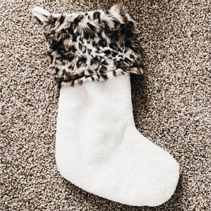Berkshire Blanket Leopard Cheetah Christmas Stocking